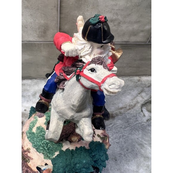 House of Lloyd Christmas Santa on horse Rocking music box Fox Bun Tally Ho Ho Ho - Picture 11 of 13